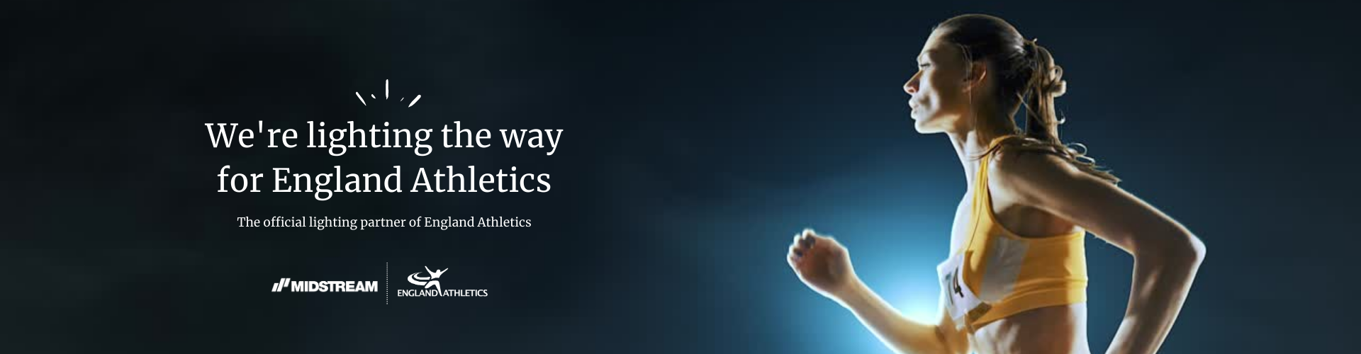 The Official Lighting Partner of England Athletics